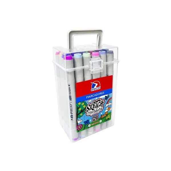 Marcador doble punta sketch caja x24 Ezco
