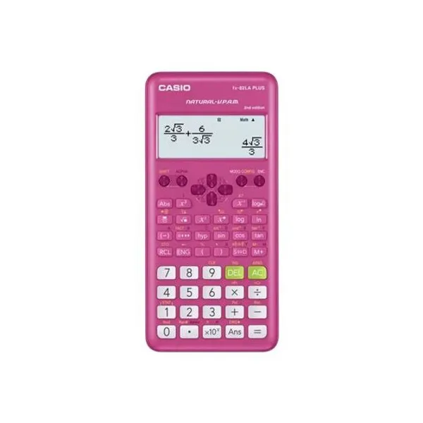 Calculadora científica rosa 252 funciones 8x16 cm Casio - fx