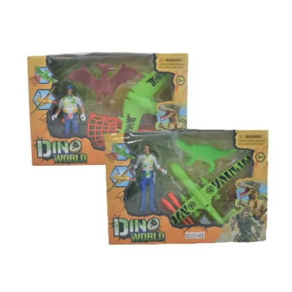 Dino world set personaje dino y avioncitos