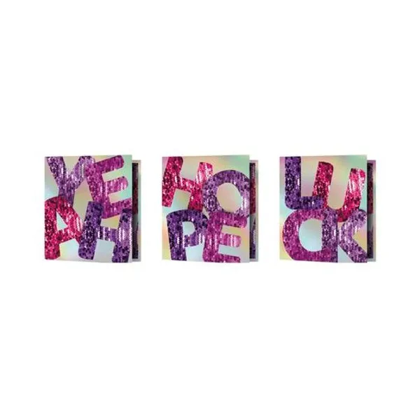 Carpeta carta 3x40 shinning letters x unidad rexon