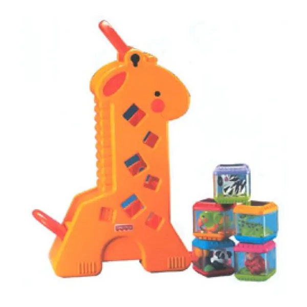 Juego didáctico fisher price jirafa peek a blocks