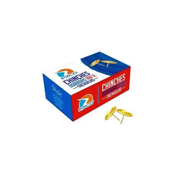 Chinches dorado caja x100 Ezco