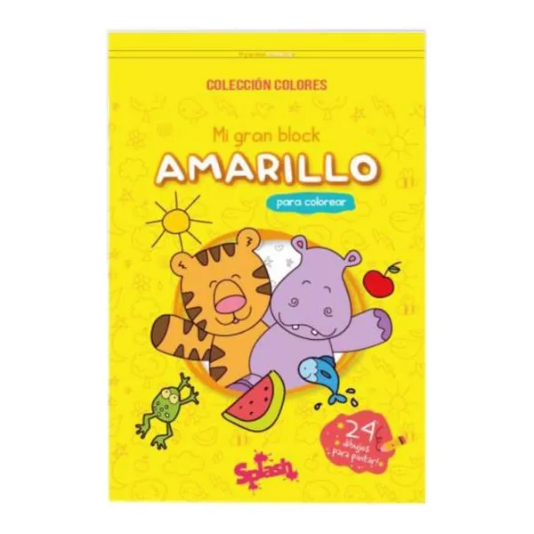 Mi gran libro para colorear amarillo