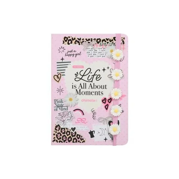 Cuaderno 14.5x21 cm rayado 96 hojas print chimola
