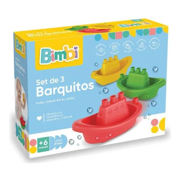 Bimbi 3 barquitos para el agua