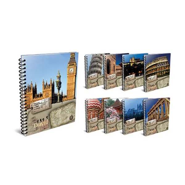 Cuaderno espiral a4 mis apuntes travel t/flexible 80 hs.cuadro