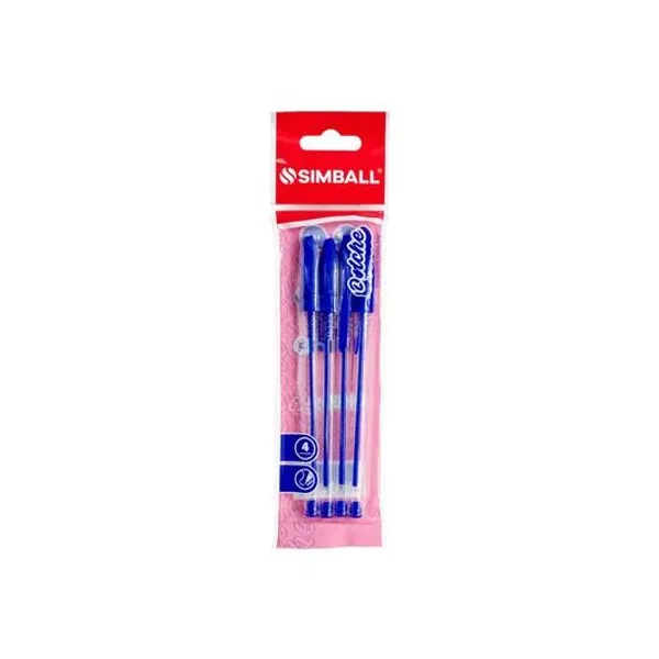 Bolígrafo dolche 1 mm azul blister x4 Simball