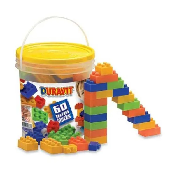 Balde con 60 blocks chicos art.660