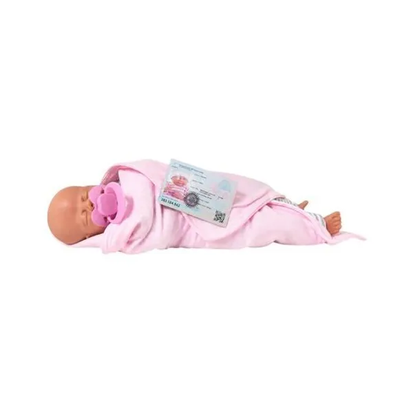 Bebé de plastisol malena con mantita y accesorios 40 cm casita modelos surtidos