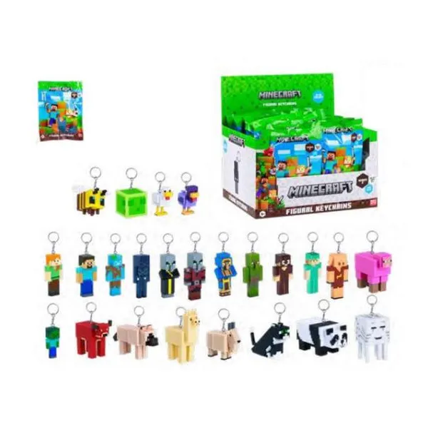 Minecraft 3d - coleccióná los llaveros de tus personajes