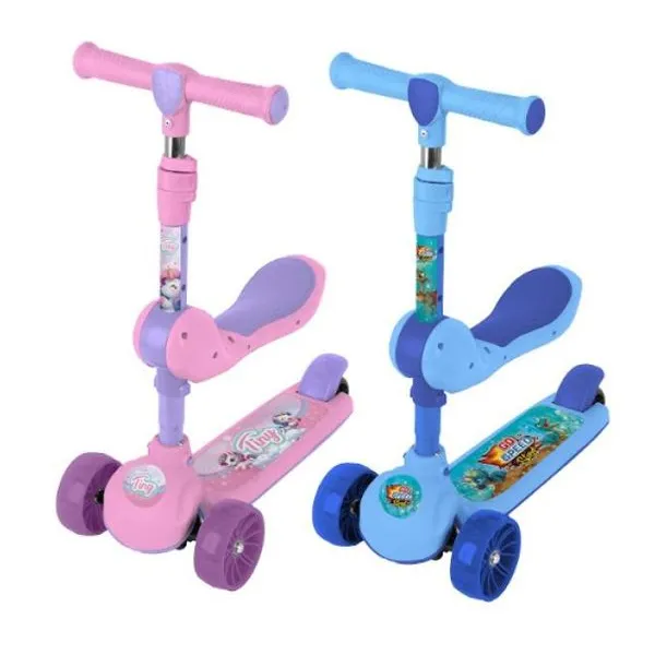 Monopatin 3 en 1 andador- intermedio con luces 63 52 30 cm (hasta 35 kg)