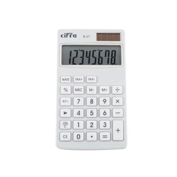 Calculadora cifra b-37 ap 8 dig.mini est.rigido dual