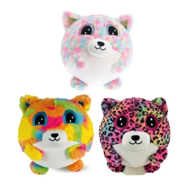 Peluche zorrito x3 multi/print/pintitas
