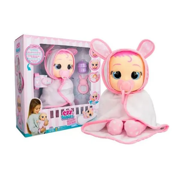 Cry babies newborn muñeca coney 26 cm- 20 sonidos