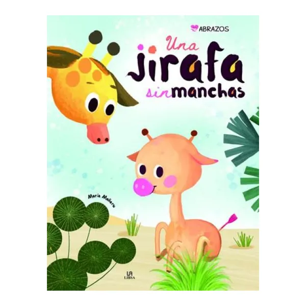 Una jirafa sin manchas