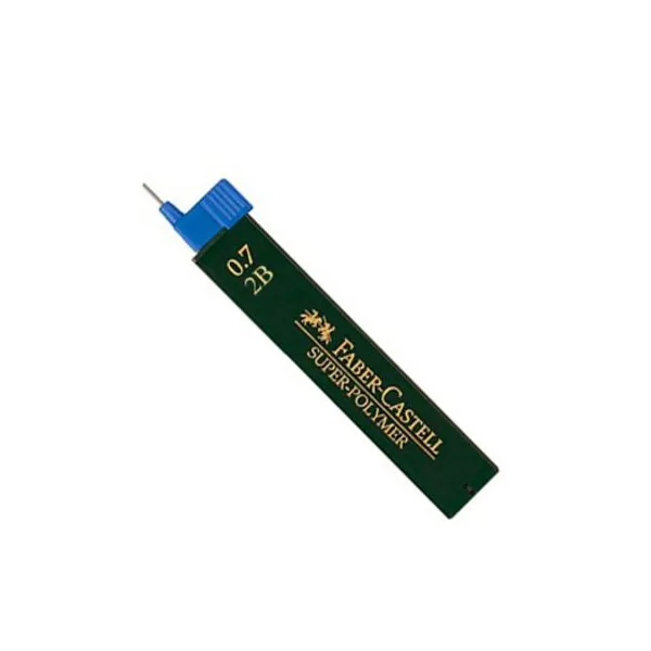 Tubo de minas Faber-Castell 0.7 mm2b x12 unid.