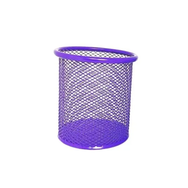 Portalapiz coxi/kendra enrejado metálico redondo violeta