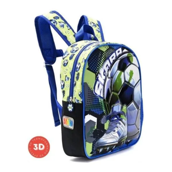 Mochila petit frente pvc termoformada fútbol 22 x30 x10 - 12