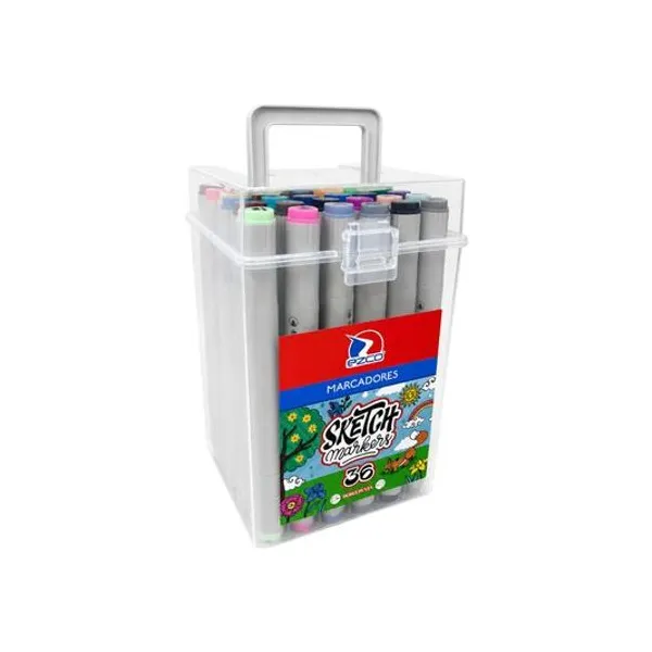 Marcador doble punta sketch caja x36 Ezco