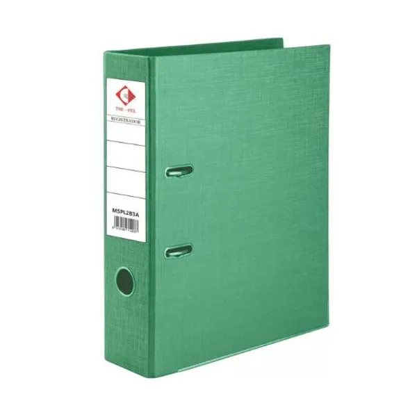 Bibliorato forrado pvc oficio metalizado verde l/ancho 75 mm