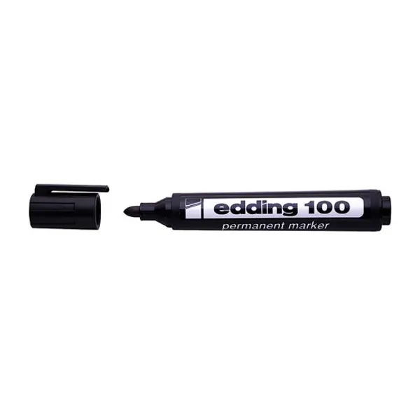 Marcador Edding e 100 perm.para red.negro
