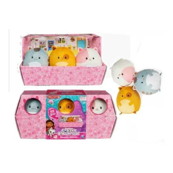 La casa de muñecas de gabby -set 3 peluches de 7,62 cm