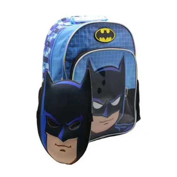 Mochila batman 16" espalda con mascara