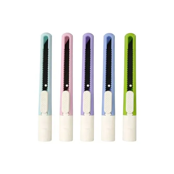 Trincheta 9 mm 14 cm x unidad colores surtidos