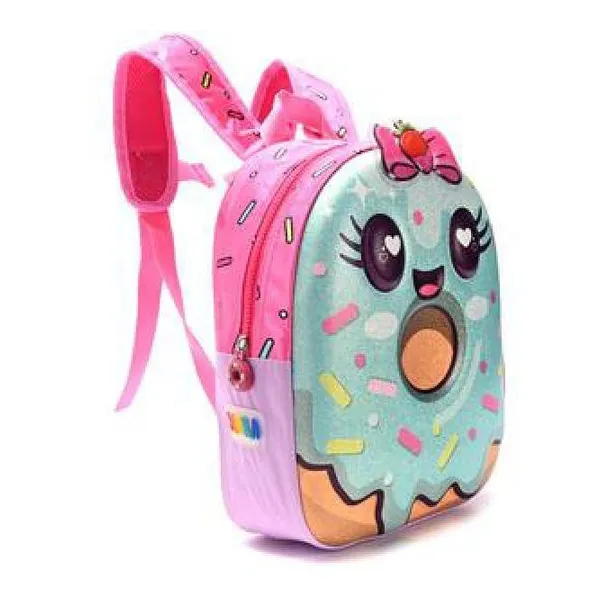 Mochila kawaii termoformada con glitter donut 22x30x10 cm -12