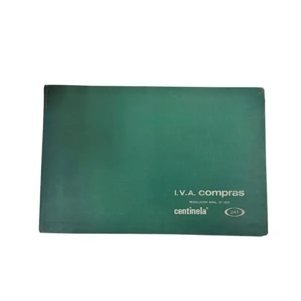 Libro de iva centinela n.° 241 compras t/d.of.