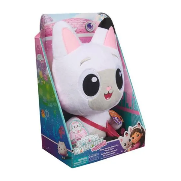 Gabby's dollhouse, pandy paws peluche interactivo