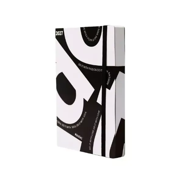 Agenda Mooving n.° 8 diaria cosida black 2027