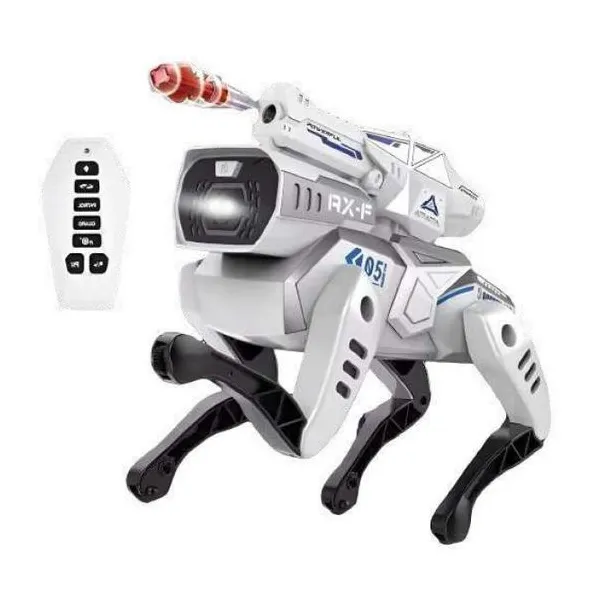 Perro robot grande rc blanco