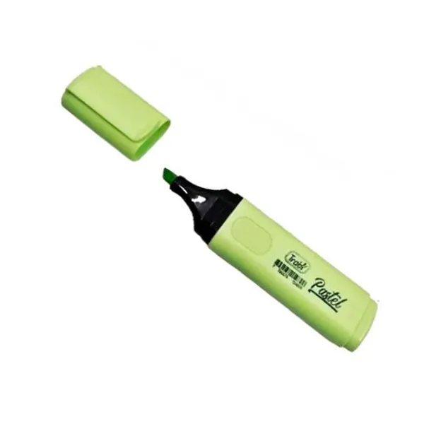Resaltador trabi high texter pastel caja x10 unid.verde limon