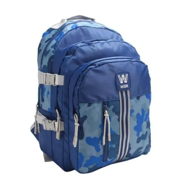 Wbr mochila 17" espalda -premium- "azul