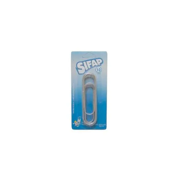 Clips metálico n.° 10 100 mm en blister x5 unidades Sifap