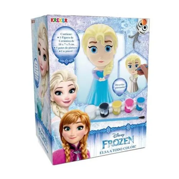 Pinta Frozen 3d de ceramica