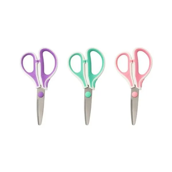 Tijera escolar 15 cm x unidad colores surtidos