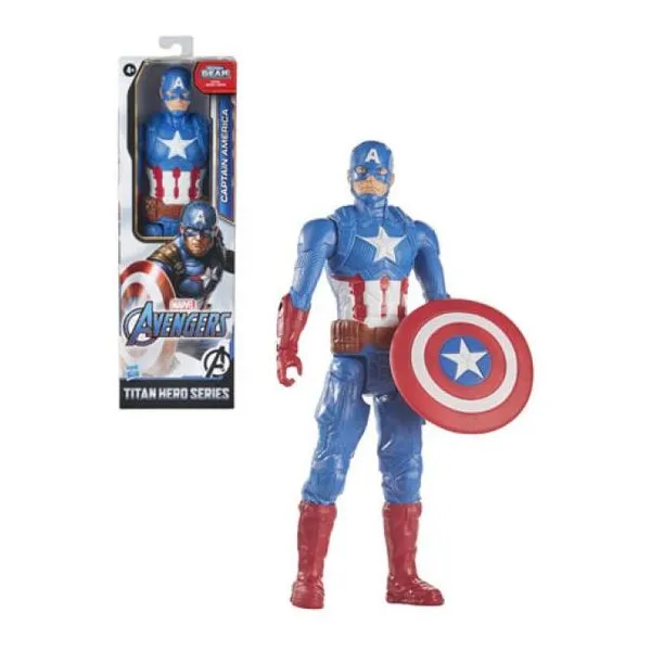 Hasbro Marvel Avengers - figura 29 cm articulado - titan hero series captain amer