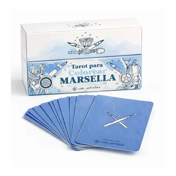 Caja tarot para colorear de marsella