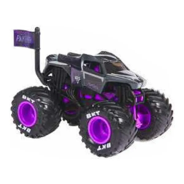 Monster jam - vehículo rueda libre escala die cast 1:64 surtido black panther.
