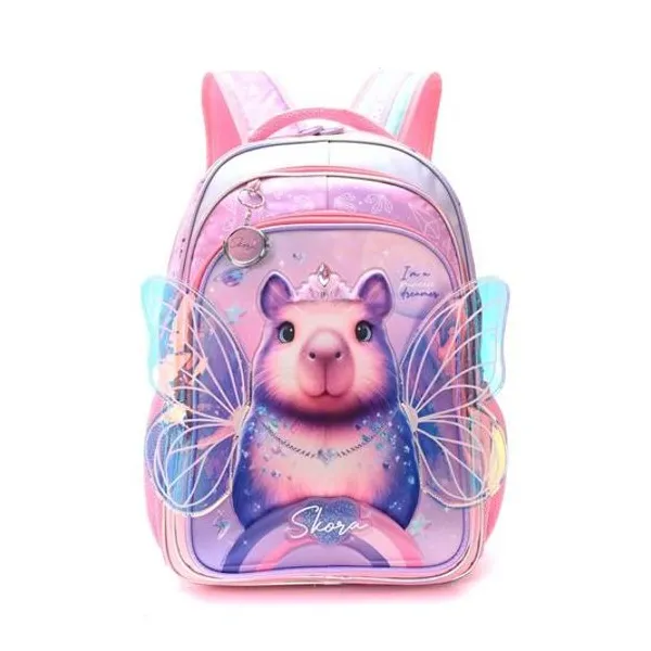 Mochila 18" espalda pets capi-hada con llavero Skora