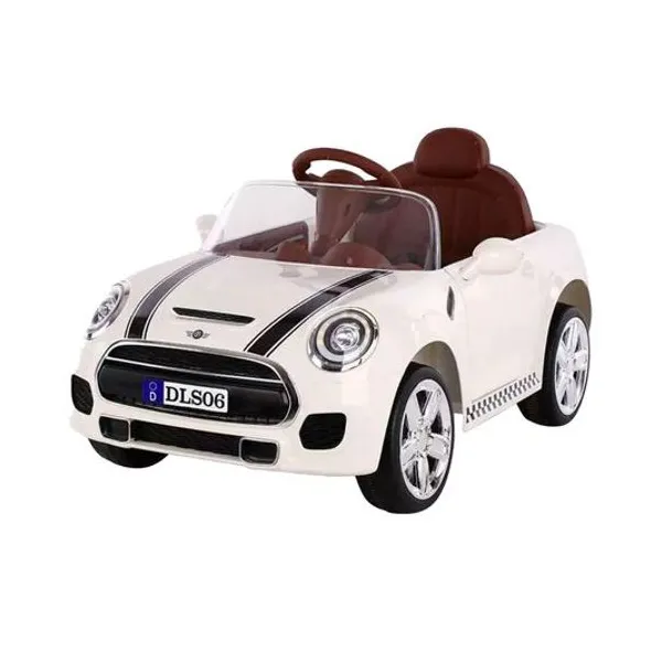 Auto mini cooper a batería 12v con luz, sonido y control remoto 125x75x50 cm