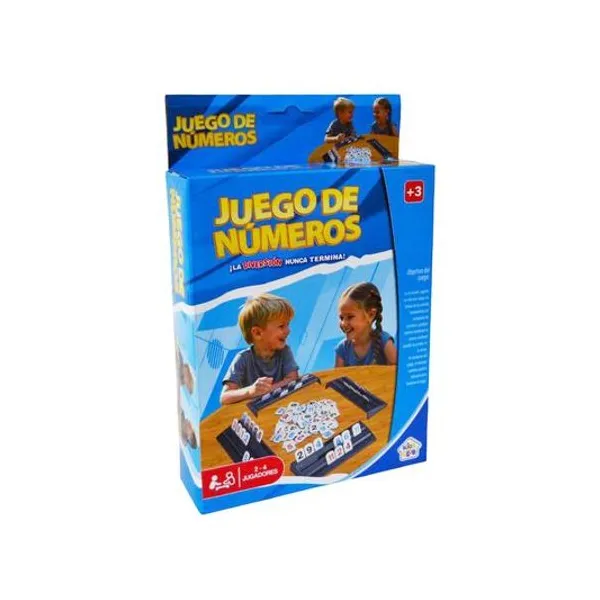 Juego de mesa de números rummy en caja 15x23.5x4.5 cm