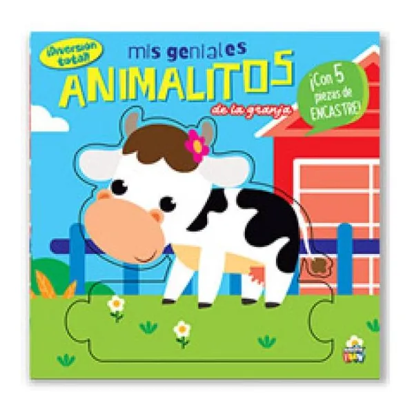 ¡diversion total! mis geniales animales de la granja (5 piezas encastrables)