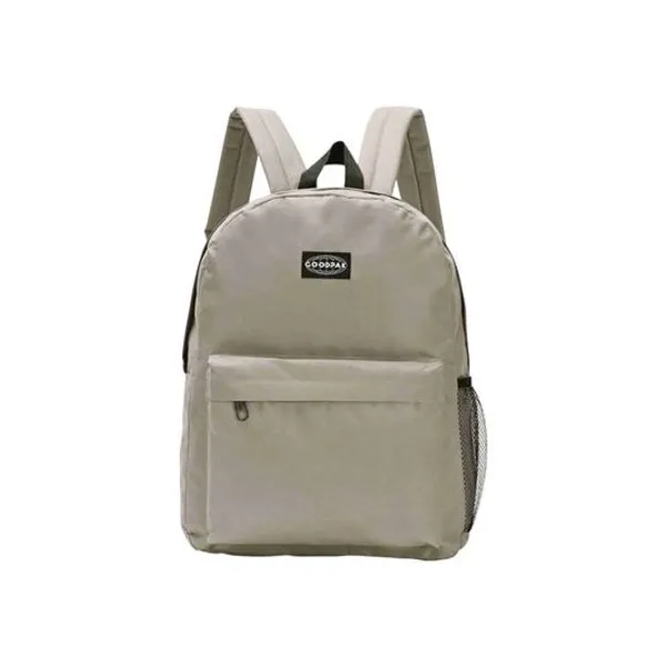 Mochila 17" espalda lisa kaki goodpak