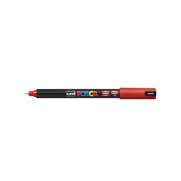 Marcador Uni posca al agua para extra fina rojo