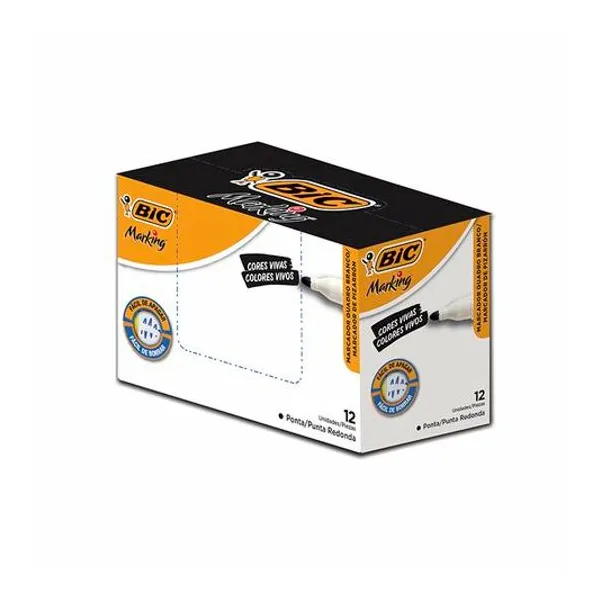 Marcador para pizarra marking negro x12 BIC