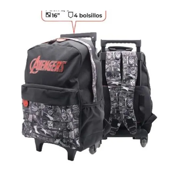 Mochila Avengers 16" con carro