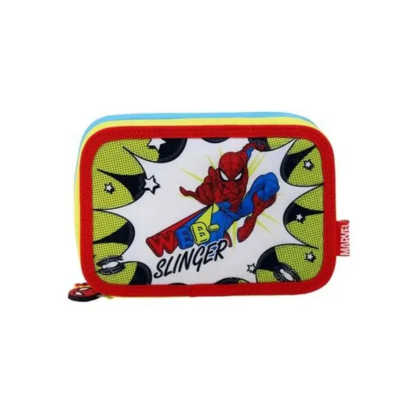 Cartuchera 2 pisos Spiderman 22x14.5x5 cm lsyd
